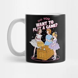 Do You Want To Play A Game Vintage Spirit Board Mug